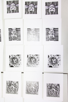 Gotowe prace uczestników warsztatu.