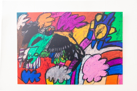 Abstrakcyjny obraz Igora Bryzka.