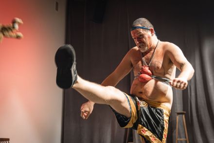 Artysta kopie powietrze.