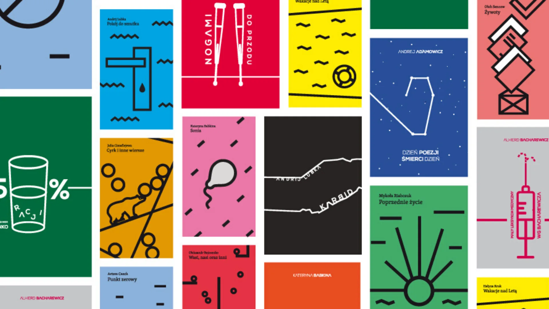 the picture is a collage consisting of the covers of books published by Workshops of Culture