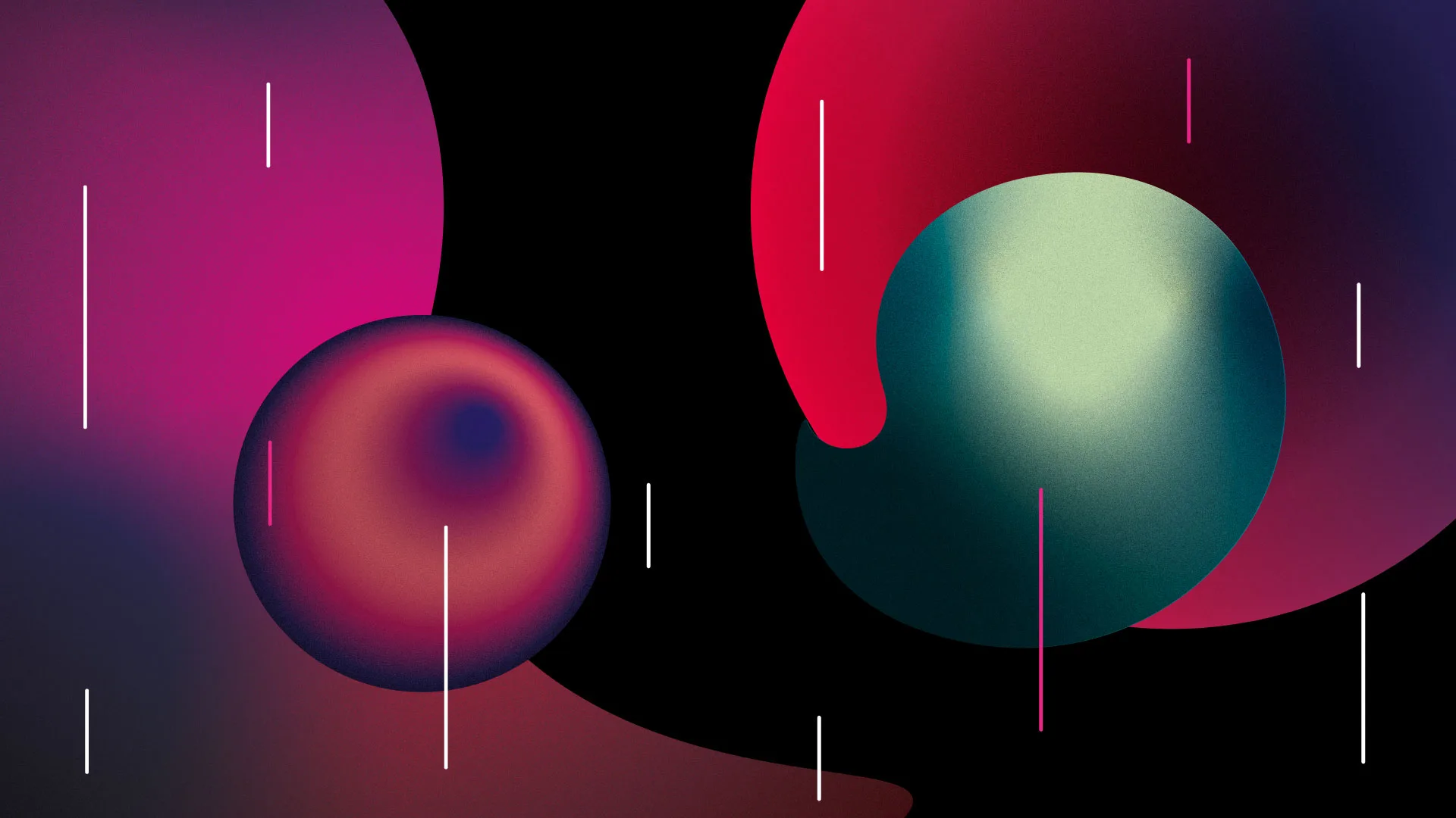 abstract shapes on a dark background