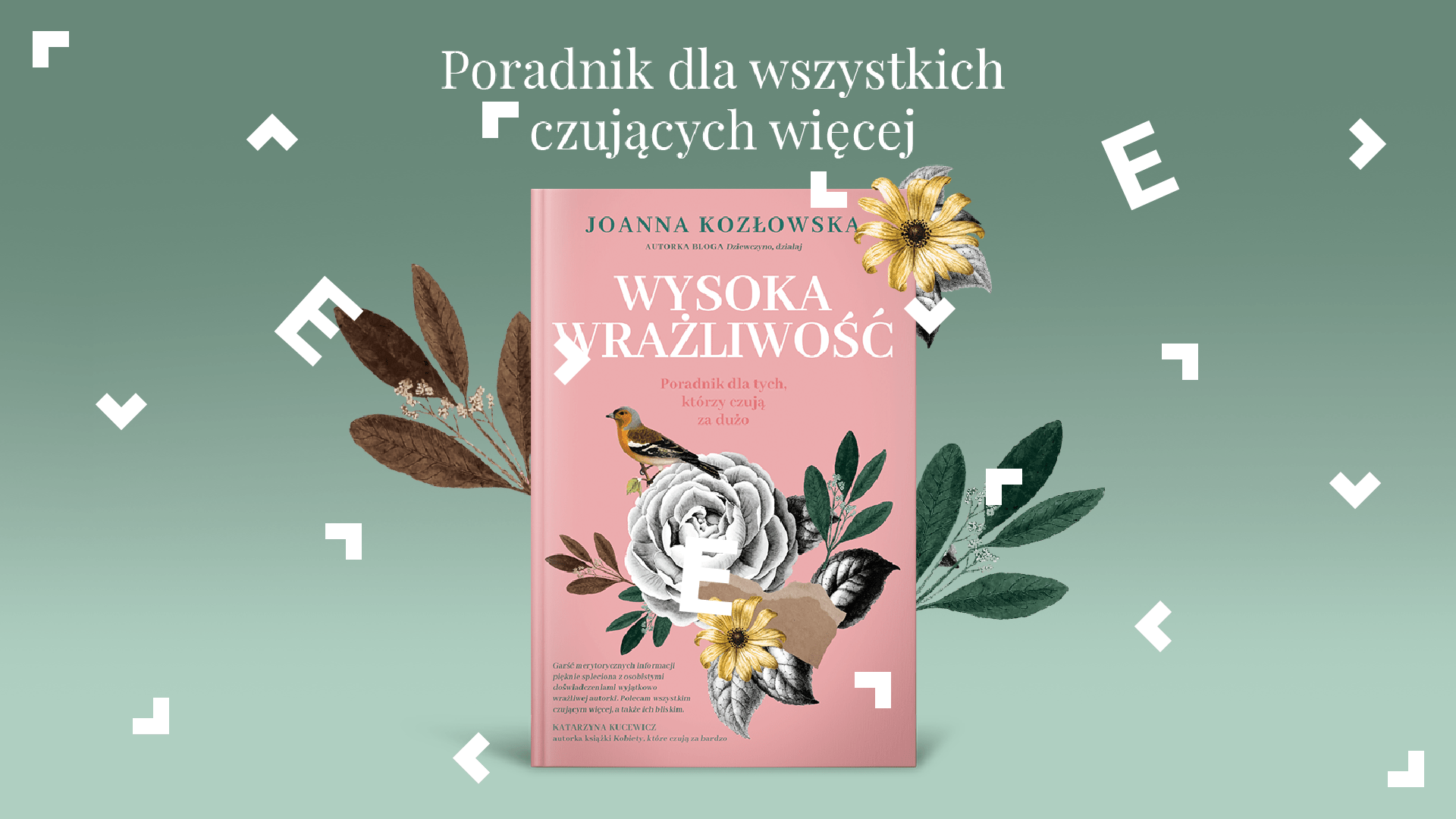 Okładka książki "Wysoka Wrażliwość" Joanny Kozłowskiej.
