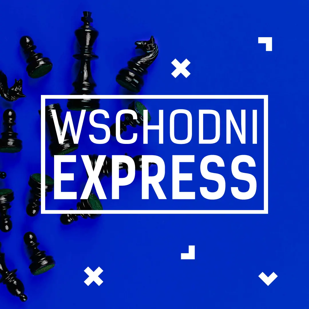 Grafika z napisem Wschodni Express.