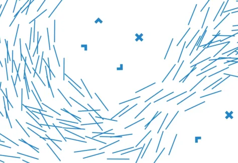 Niebieskie kreski na białym tle.