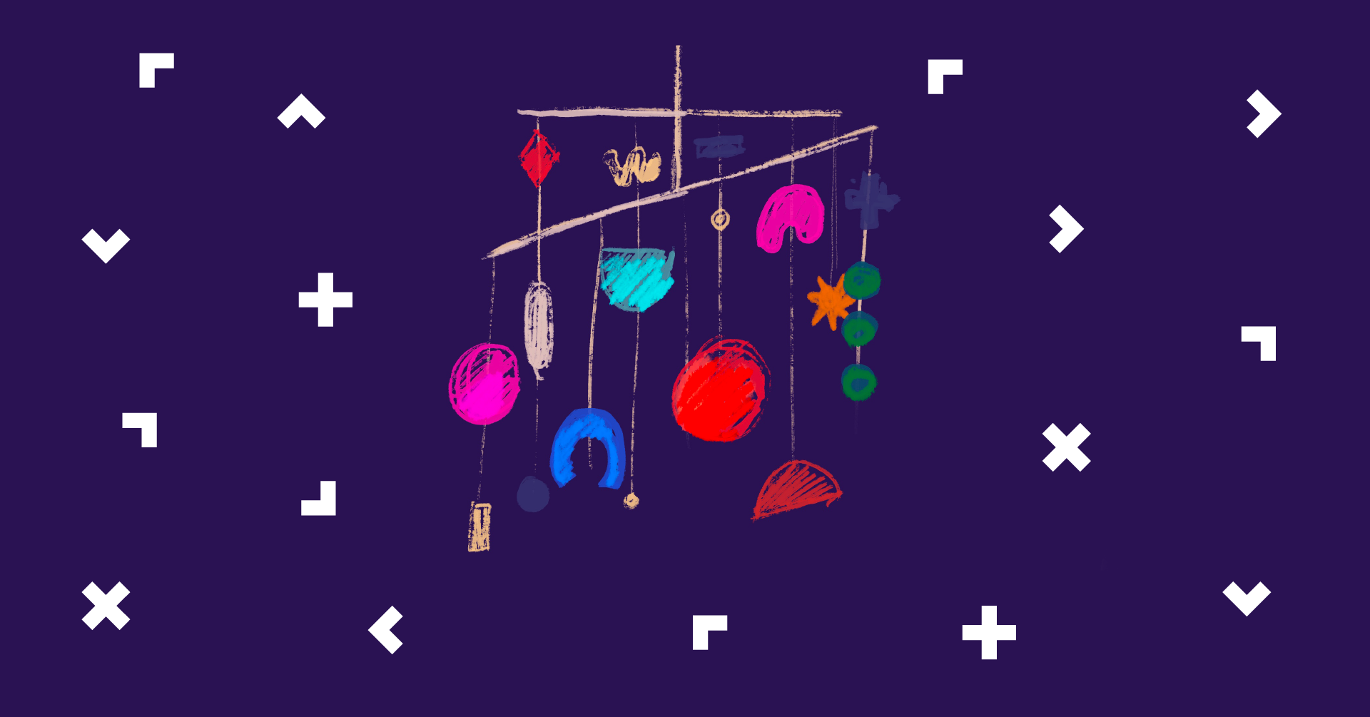 Grafika z karuzelą dla dzieci.